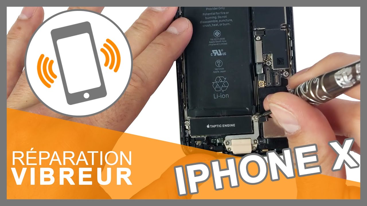 Réparation vibreur iPhone X - YouTube