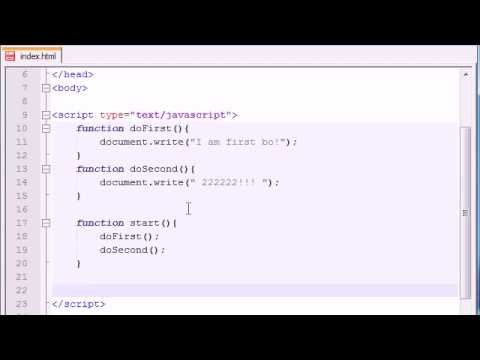 Beginner JavaScript Tutorial   10   Calling a Function From Another Function