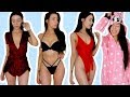 PRETTYLITTLETHING TRY ON HAUL - AFFORDABLE SWIMWEAR, COATS, SHOWS & PARTY DRESSES
