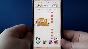 Brain Test How can the bus pass through there