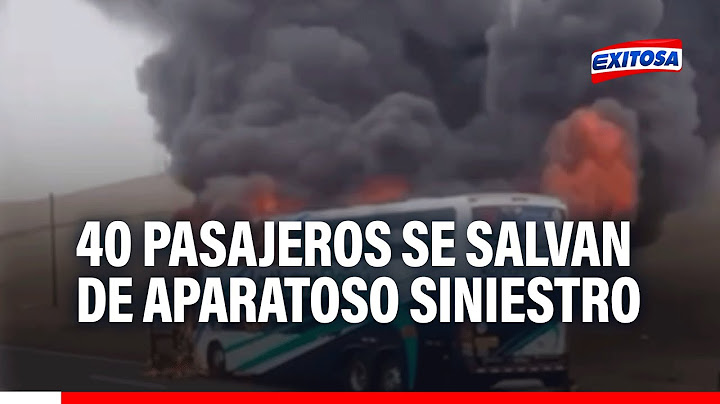 🔴🔵¡De milagro! Bus termina EN LLAMAS y 40 pasajeros salvan de morir tras accidente en Chancay