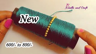 New Unique Different Sareekuchu Crochet kuchu design without tassels - Needle and Craft 