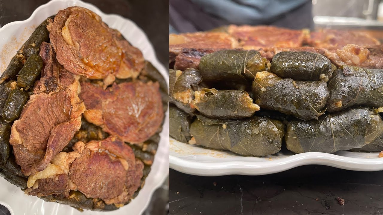 طريقة عمل طاجن ورق عنب باللحمة | المطعم مع الشيف محمد حامد