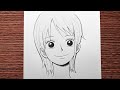 Anime Sketch How To Draw Nami One Piece Step By Step Easy 