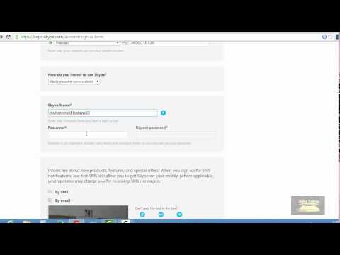 how to create skype account with user id