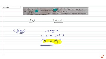 The function `f(x)` is defined on the interval  `[0, 1]`. Find the domain of definition of the