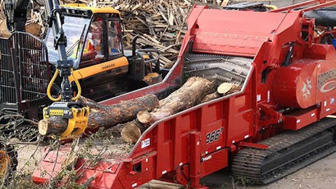 Amazing Dangerous Wood Chipper Machines in Action, Fastest Monster Tree