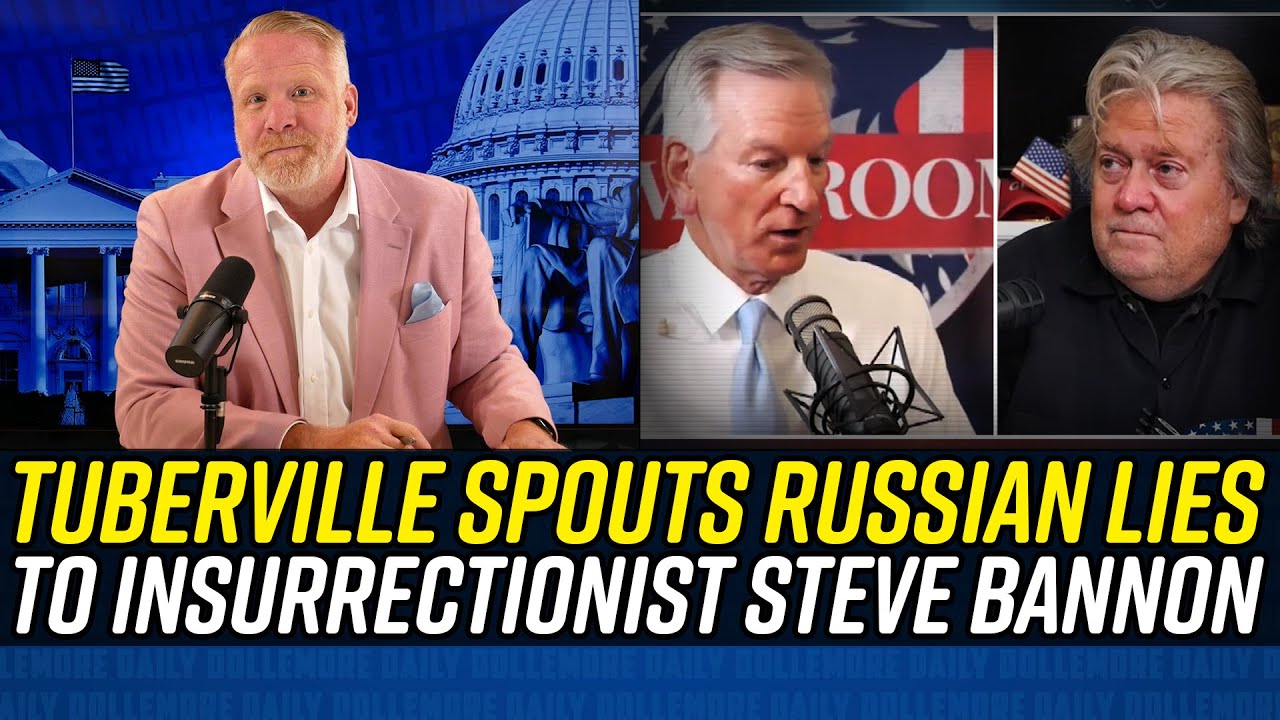 RUSSIAN STOOGE Tommy Tuberville Repeats Russian Propaganda to Steve Bannon!!!
