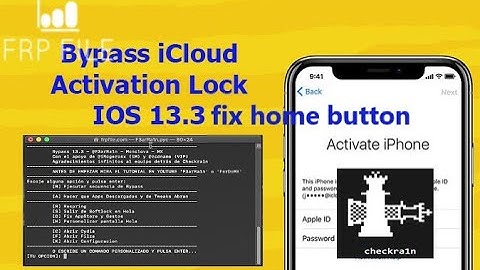 Part 2: BYPASS iCloud iOS 13.3 - 13.3.1 with F3arRa1n tool fix home button
