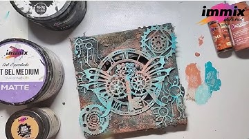 Rustic canvas using chalk paint step by step tutorial