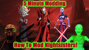 SWGOH - How To Mod Nightsisters Guide - 5 Minute Modding - TW/GAC/TB - Destroy Almost Anything!