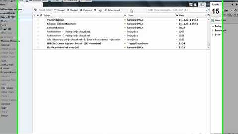 Thunderbird - Lightning calendar installed