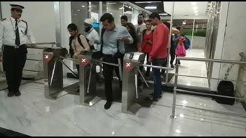 Card ID Enabled Access Control System With Tripod Turnstile Gates Live Demo