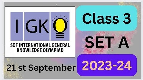 #favfive | SOF IGKO Class 3 2023-2024 Set A | #igko | #olympiadpreparation |  #Olympiad | #class3