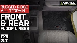 Rugged Ridge Floor Liner Kit Black 97-06 Jeep Wrangler Tj X12988.10 Rugged Ridge Floor Liner Kit Black 97-06 Jeep Wrangler Tj X12988.10
