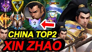 Wild Rift China Top2 Xin Zhao Jungle - Challenger Rank Gameplay - Build Rune - Solo Rank Carry