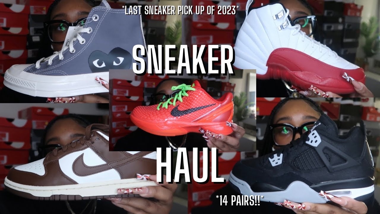 SNEAKER HAUL 2023 || *last sneaker pick up of 2023!... 14 PAIRS!!*