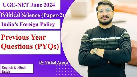 Previous Year Questions (PYQs) of India