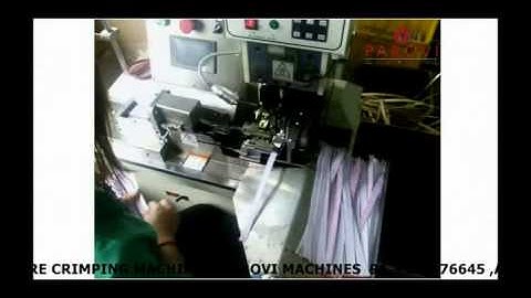 AUTOMATIC RIBBON WIRE CRIMPING MACHINE