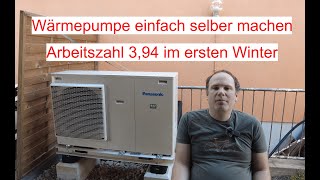 Wärmepumpe im Altbau einfach selber machen, DIY Panasonic Jeisha Statistik des ersten Winters