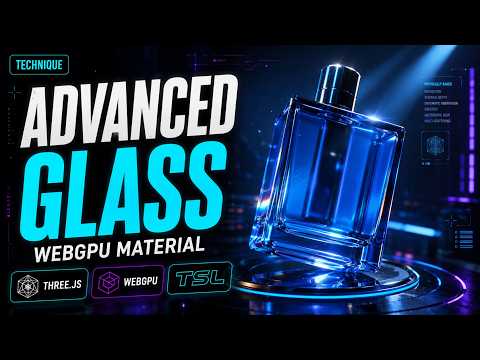 Threejs WebGPU Advanced Glass rendering thick glass objects - video thumbnail
