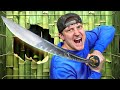 Escaping bamboo prison using only a samurai sword