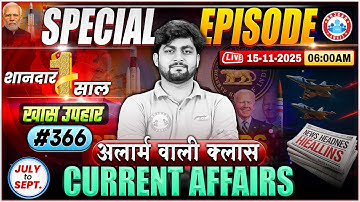 Monthly Current Affairs 2025 | July - September Current Affairs 2025 | Current Affairs 2025