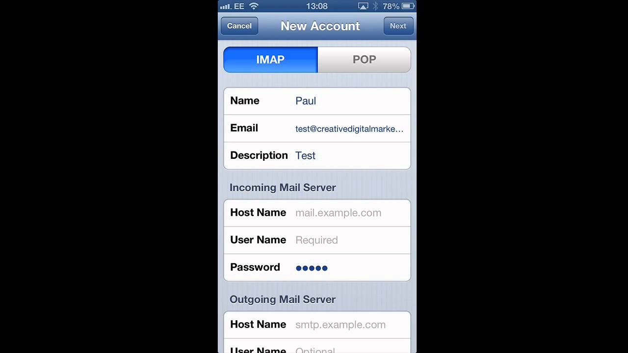 How To Set Up Email Account On iPhone or iPad - YouTube
