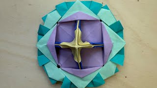 Dolphin kick - how to fold paper top ￼돌핀킥 네모아저씨 팽이 접기