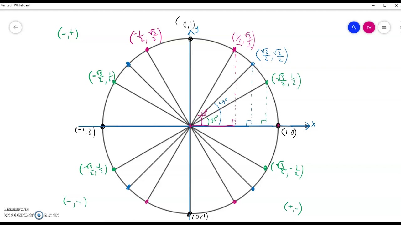 Unit Circle Paper Plate Activity