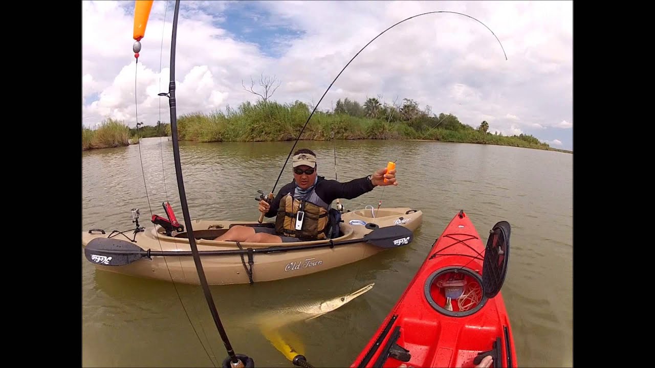 KAYAK FISHING for Alligator Gar... RIO BRAVO YouTube
