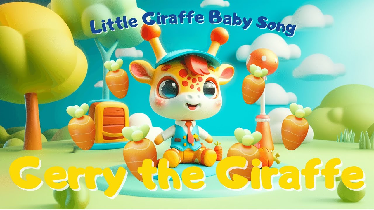 Little Giraffe Baby Song | Giraffe Song | Count 1 to 10 | Nursery Rhyme ...