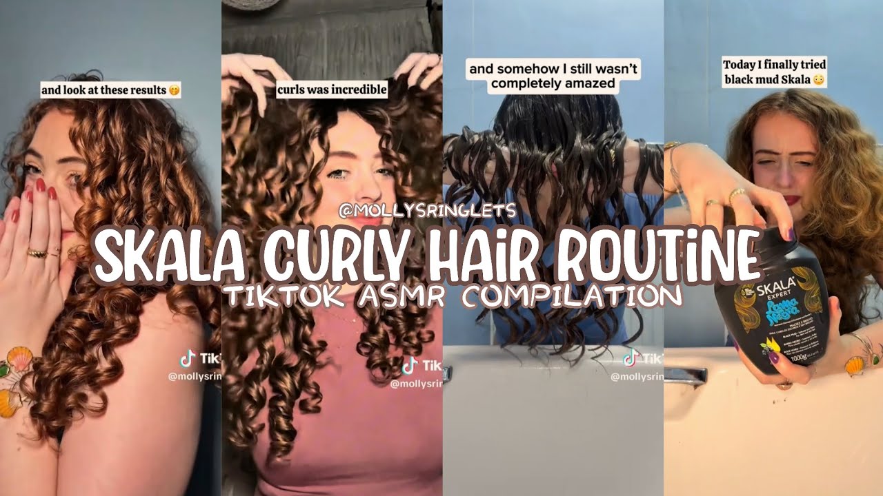 🫧 Curly Hair Routine w/ Skala | Tiktok Mollysringlets Compilation