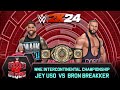 WWE 2K24 Jey Uso Vs Bran Breakker Extreme Rules Title Match At Bad Blood 2024 WWE 2K24 Jey Uso Vs Bran Breakker Extreme Rules Title Match At Bad Blood 2024