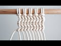 Macrame Knot &amp; Pattern | Reverse Double Half Hitch Tutorial | 마크라메 반대로 감아매기