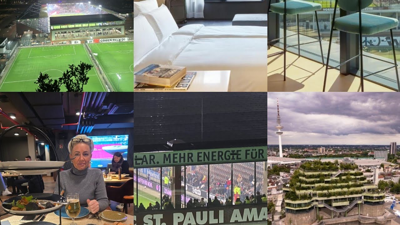 Превосходный отель Rever by Hard Rock Hamburg⭐️⭐️⭐️⭐️. Футбол ⚽️ HSV-St.Pauli⚽️