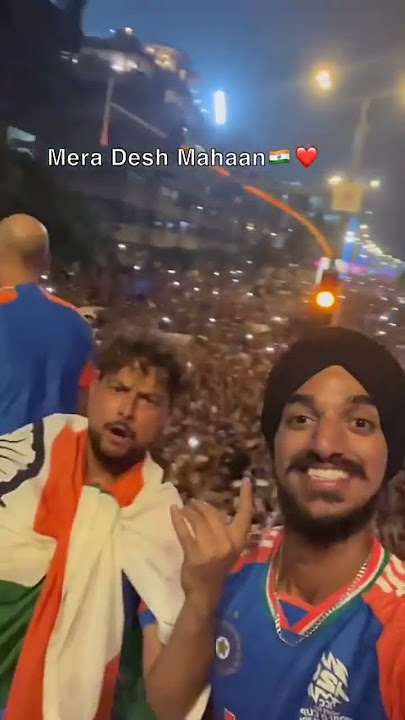 Indian cricket team celebration of T20 World Cup in Mumbai wankhede stadium #india #t20worldcup