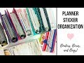 Planner Sticker Organization 2018 | My Storage Organizing System Before the Destash