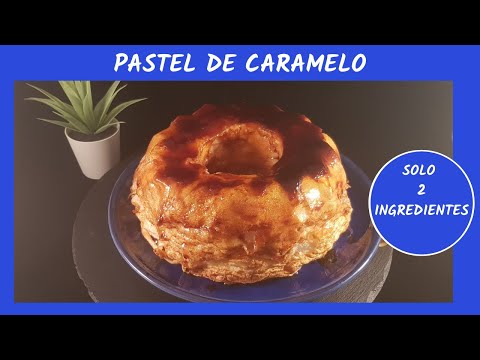 Caramel cake with only 2 ingredients. Meringue cake.