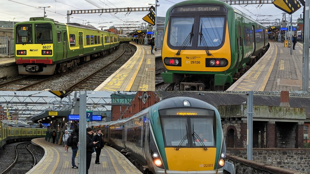Morning Rush Hour action at Connolly Station 12/2/23