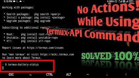 Termux-API :- API Commands Not Working 100% Solved With An Easy Method (HINDI)
