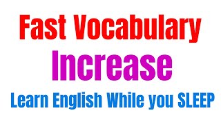 Learn english while you sleep ★ fast vocabulary increase
अंग्रेजी सीखने का आसान
तरीका ✔