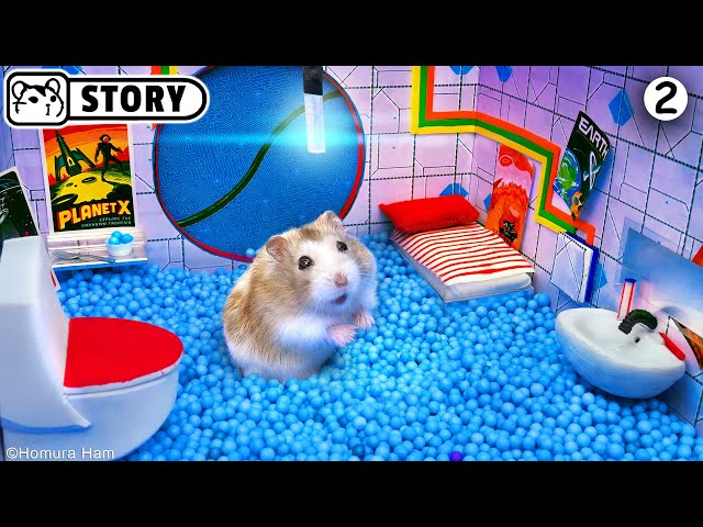 🐹 Hamster Escapes the Moon Maze for Pets in real life ep.2 🐹 Homura Ham class=