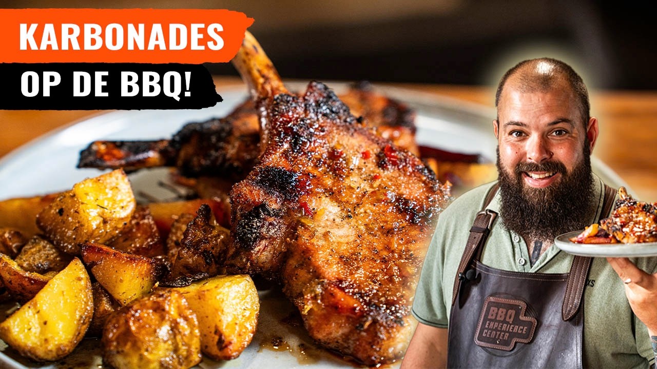 Porkchops (karbonades) op de BBQ! | Compleet gerecht