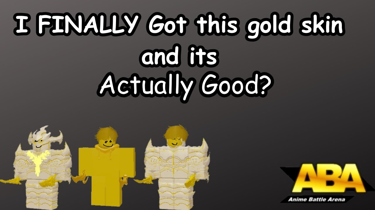 i FINALLY got this gold skin after years... [ABA] - YouTube