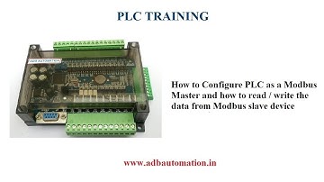 How to Configure FX3U PLC as a Modbus Master and how to read  write the data from slave