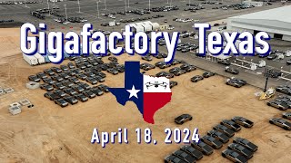 "Cybertrucks Shipping Out"  Tesla Gigafactory Texas. 4/18/2024 9:20AM