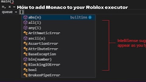 How to add monaco to your Roblox exploit