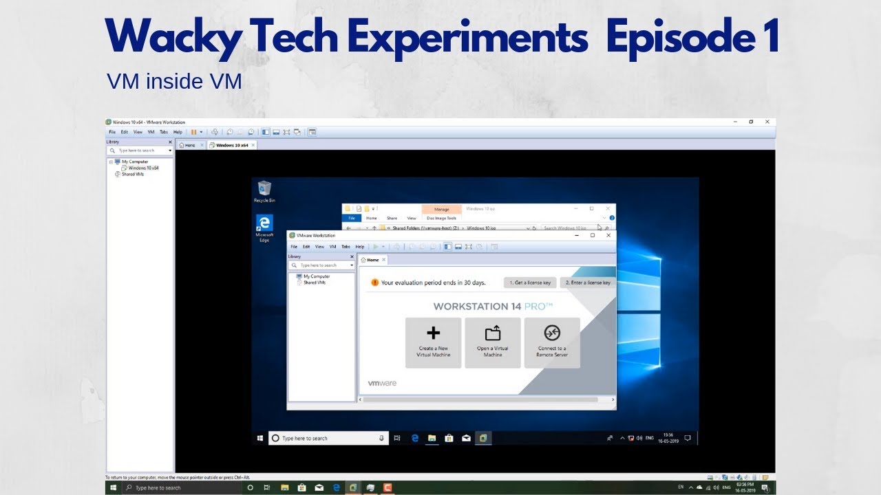 Wacky Tech Experiments Episode 1: Virtual Machine In Virtual Machine
