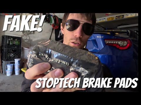 Fake StopTech Brake Pads from Amazon